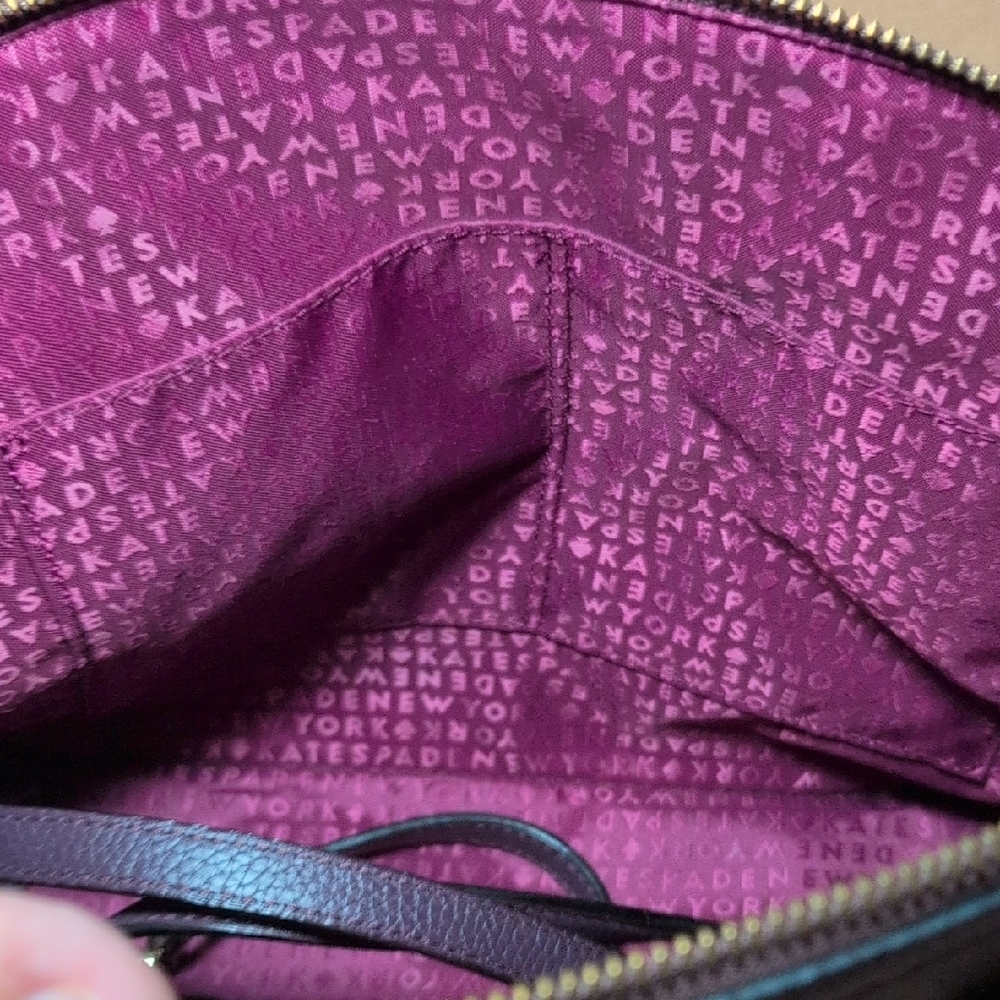 Kate Spade Purple Satchel with Tassel Detail - Picture 4 of 5